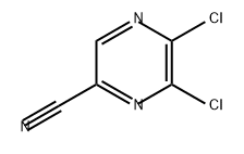 2-Pyrazinecarbonitrile, 5,6-dichloro- Struktur