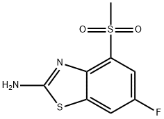 6-fluoro-4-methanesulfonyl-1,3-benzothiazol-2-amine 结构式