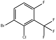 1-溴-2-氯-4-氟-3-(三氟甲基)苯, 2091146-38-0, 结构式
