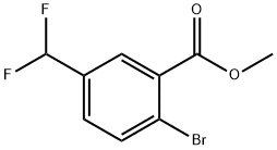 Methyl 2-bromo-5-(difluoromethyl)benzoate 结构式