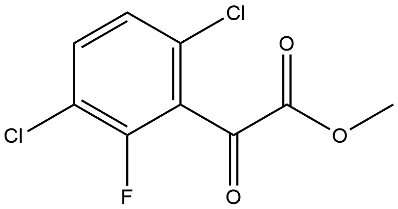 Methyl 3,6-dichloro-2-fluoro-α-oxobenzeneacetate Structure