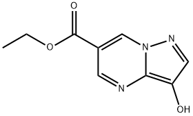 ethyl 3-hydroxypyrazolo[1,5-a]pyrimidine-6-carboxylate 化学構造式