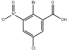 Benzoic acid, 2-bromo-5-chloro-3-nitro-,2091226-90-1,结构式