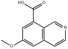 8-Isoquinolinecarboxylic acid, 6-methoxy- Structure