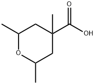 2,4,6-trimethyloxane-4-carboxylic acid Struktur