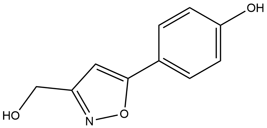 5-(4-Hydroxyphenyl)-3-isoxazolemethanol Struktur