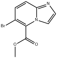 Imidazo[1,2-a]pyridine-5-carboxylic acid, 6-bromo-, methyl ester Struktur