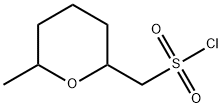 (6-methyloxan-2-yl)methanesulfonyl chloride, Mixture of diastereomers Structure