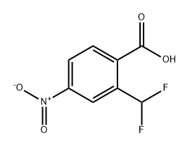 Benzoic acid, 2-(difluoromethyl)-4-nitro- Struktur