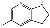 1H-Pyrrolo[2,3-b]pyridine, 2,3-dihydro-5-iodo- Structure