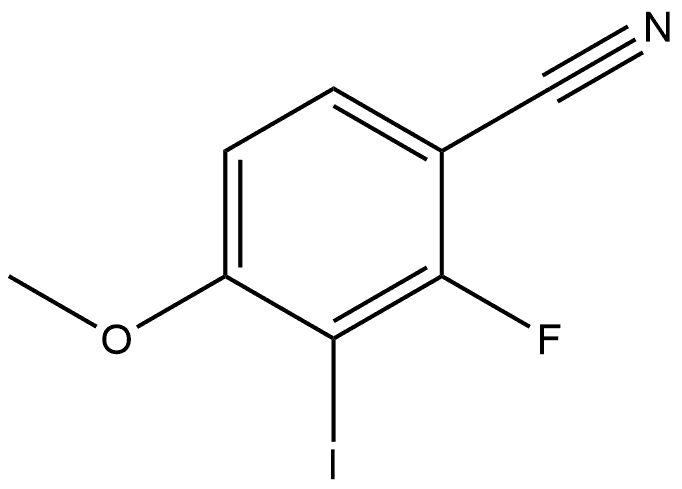 2-Fluoro-3-iodo-4-methoxybenzonitrile 结构式