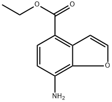 4-Benzofurancarboxylic acid, 7-amino-, ethyl ester Struktur