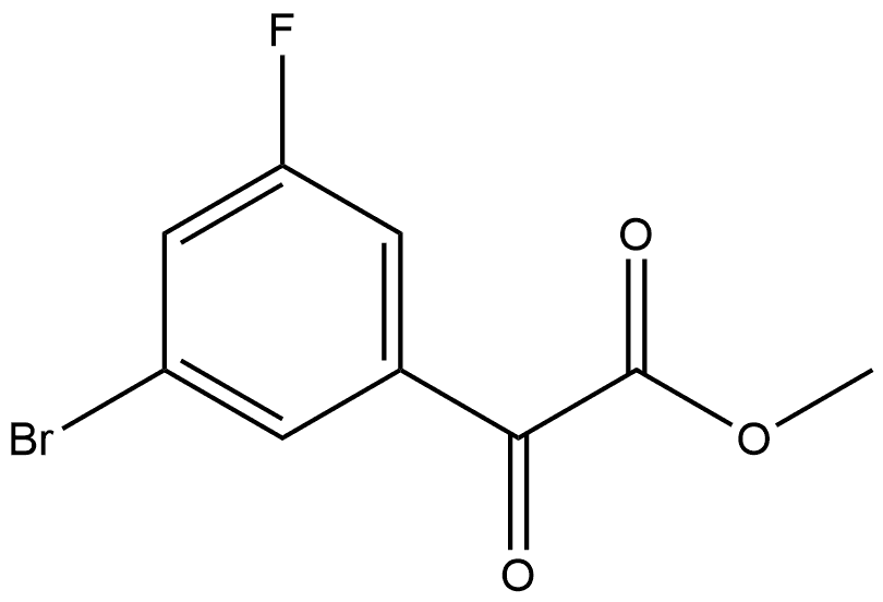 Methyl 3-bromo-5-fluoro-α-oxobenzeneacetate Structure