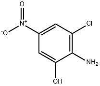 Phenol, 2-amino-3-chloro-5-nitro- Struktur