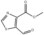 4-Thiazolecarboxylic acid, 5-formyl-, methyl ester Structure