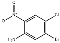 Benzenamine, 5-bromo-4-chloro-2-nitro- Struktur