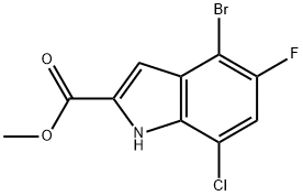 2091597-65-6 methyl 4-bromo-7-chloro-5-fluoro-1H-indole-2-carboxylate