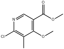 3-Pyridinecarboxylic acid, 6-chloro-4-methoxy-5-methyl-, methyl ester|6-氯-4-甲氧基-5-甲基烟酸甲酯