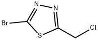 1,3,4-Thiadiazole, 2-bromo-5-(chloromethyl)- Struktur