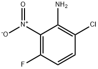 Benzenamine, 6-chloro-3-fluoro-2-nitro- 化学構造式