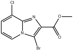 methyl 3-bromo-8-chloroimidazo[1,2-a]pyridine-2-carboxylate Structure