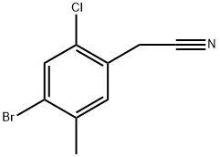 Benzeneacetonitrile, 4-bromo-2-chloro-5-methyl- Struktur