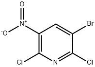 3-bromo-2,6-dichloro-5-nitropyridine Struktur