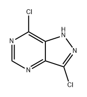 1H-Pyrazolo[4,3-d]pyrimidine, 3,7-dichloro- Struktur