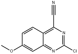 4-Quinazolinecarbonitrile, 2-chloro-7-methoxy- Struktur