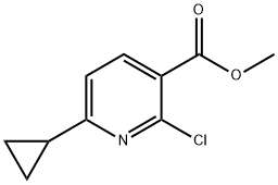 3-Pyridinecarboxylic acid, 2-chloro-6-cyclopropyl-, methyl ester Structure