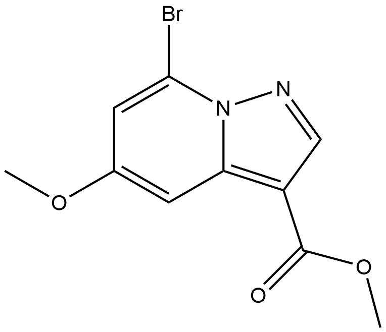 Methyl 7-bromo-5-methoxypyrazolo[1,5-a]pyridine-3-carboxylate Structure