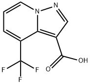 4-(三氟甲基)吡唑并[1,5-A]吡啶-3-羧酸, 2091766-99-1, 结构式