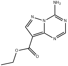 ethyl 4-aminopyrazolo[1,5-a][1,3,5]triazine-8-carboxylat e 化学構造式