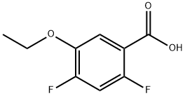 Benzoic acid, 5-ethoxy-2,4-difluoro- Structure