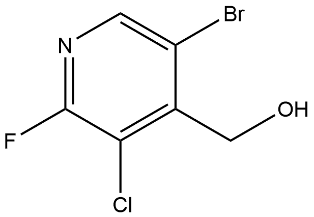 (5-bromo-3-chloro-2-fluoropyridin-4-yl)methanol,2091872-72-7,结构式