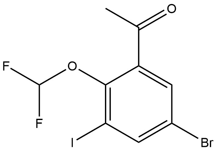 2091913-67-4 1-[5-Bromo-2-(difluoromethoxy)-3-iodophenyl]ethanone
