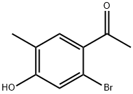 Ethanone, 1-(2-bromo-4-hydroxy-5-methylphenyl)- Structure