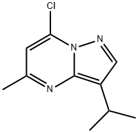 7-chloro-3-isopropyl-5-methylpyrazolo[1,5-a]pyrimidine Structure