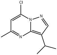 7-氯-3-异丙基-5-甲基吡唑[1,5-A]嘧啶 结构式