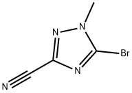 1H-1,2,4-Triazole-3-carbonitrile, 5-bromo-1-methyl- Structure