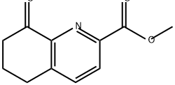 2-Quinolinecarboxylic acid, 5,6,7,8-tetrahydro-8-oxo-, methyl ester Struktur