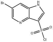 6-bromo-1H-pyrrolo[3,2-b]pyridine-3-sulfonyl chloride Structure