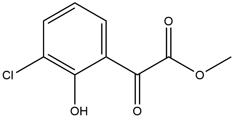 Methyl 3-chloro-2-hydroxy-α-oxobenzeneacetate Structure