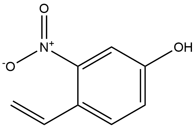 3-nitro-4-vinylphenol 结构式