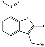 2-Iodo-7-nitrobenzo[b]thiophene-3-methanol Struktur