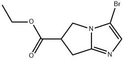 Ethyl 3-bromo-6,7-dihydro-5H-pyrrolo[1,2-a]imidazole-6-carboxylate Struktur