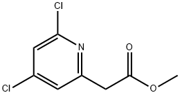 2-Pyridineacetic acid, 4,6-dichloro-, methyl ester Structure