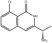 (S)-3-(1-氨基乙基)-8-氯异喹啉-1(2H)-酮, 2092269-91-3, 结构式