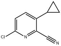 6-chloro-3-cyclopropylpicolinonitrile Structure