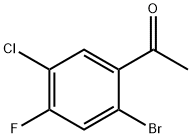 1-(2-溴-5-氯-4-氟苯基)乙烷-1-酮,2092325-31-8,结构式